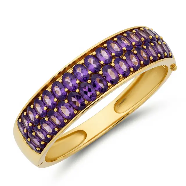 Gelang Emas 6 Gram Model Bangle dengan Permata