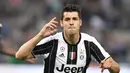 2. Alvaro Morata (6 gol) - Penyerang berusia 28 tahun ini tampil mengagumkan bersama Juventus di kompetisi Liga Champions. Alvaro Morata telah menyumbangkan enam gol untuk Juventus di Liga Champions musim ini. (AFP/Tiziana Fabi)