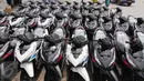 Puluhan motor tampak berjajar rapi di pelabuhan Sunda Kelapa, Jumat (9/10/2015.Penjualan sepeda motor di Tanah Air pada September 2015 tercatat mengalami penurunan hingga 10.770 unit, jika dibandingkan bulan sebelumnya. (Liputan6.com/Angga Yuniar)