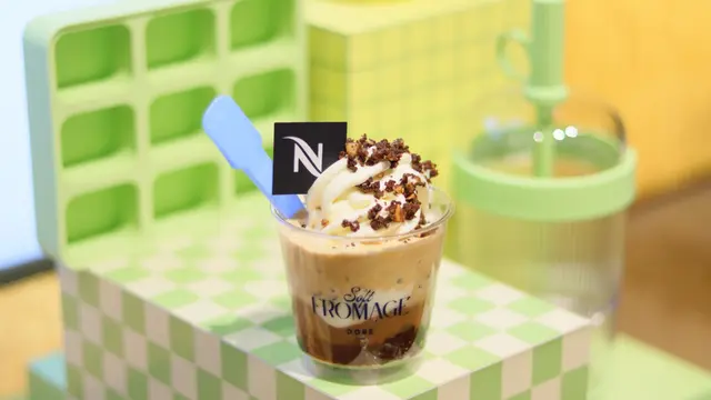 Nespresso hadirkan instalasi yang bisa pesan kopi Pistachio. Dok. Nespresso