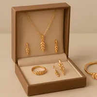 Model Satu Set Perhiasan Emas Padi