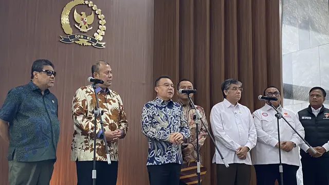 Wakil Ketua DPR RI Sufmi Dasco Ahmad di Kompleks Parlemen Senayan Jakarta, Jumat (26/6/2026). (Liputan6.com/Delvira)