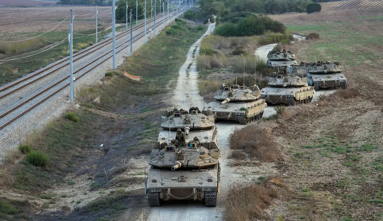 Perserikatan Bangsa-Bangsa (PBB) menegaskan bahwa pengepungan total yang sedang dilakukan Israel terhadap Jalur Gaza dilarang berdasarkan hukum internasional. (AP Photo/Erik Marmor)