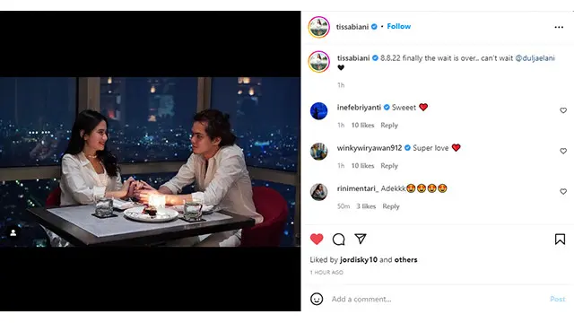 Unggahan yang Bikin Penasaran! Dul Jaelani dan Tissa Biani Siap Nikah Muda?