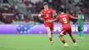 Pemain Timnas Indonesia, Ole Romeny merayakan gol ke gawang St Kitts and Nevis dalam laga FIFA Series 2026 di Stadion Utama Gelora Bung Karno (SUGBK), Senayan, Jakarta, Jumat (27/03/2026). (Bola.com/M Iqbal Ichsan)