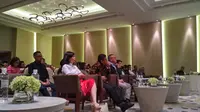 Istri Ahok, Veronica Tan hadiri peluncuran buku "Ahok di Mata Mereka" di Hotel Pullman, Jakarta, Rabu (19/7/2017). (Liputan6.com/Ika Defianti)