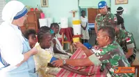 Tim Kesehatan Satgas Kizi TNI Bantu Warga Gonaives-Haiti