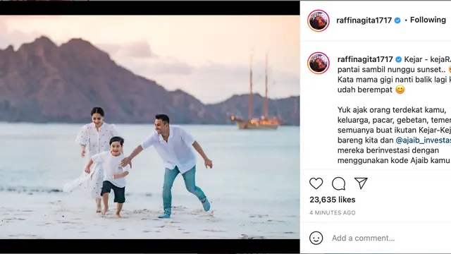 Raffi Ahmad dan Nagita Slavina menggelar program Kejar-KejaRANS (https://www.instagram.com/p/CS8R9PqBAiD/)