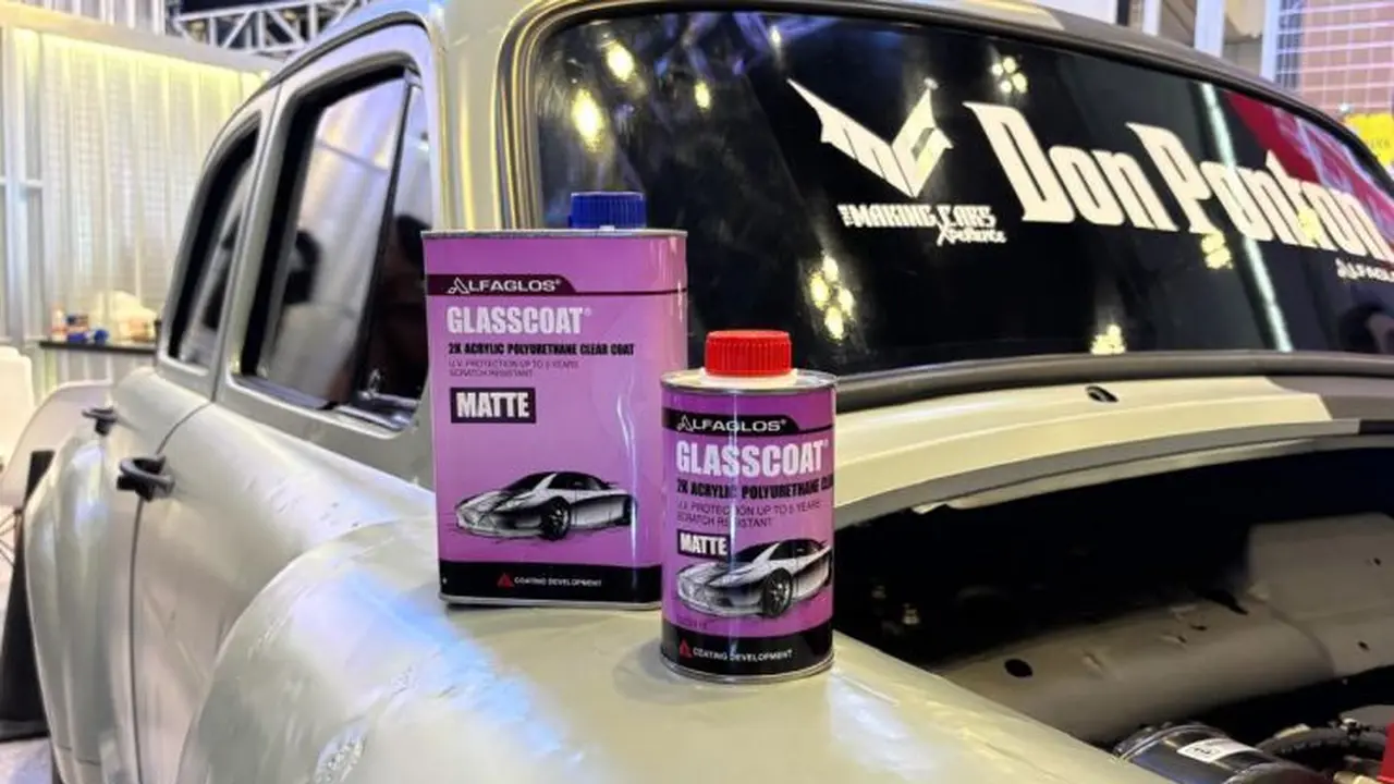 Alfaglos Rilis Glasscoat Matte di IMX 2026, Pelapis Cat Doff Kendaraan (Arief A/Liputan6.com)