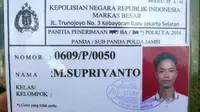 Supriyanto, anak rimba yang mendaftar sebagai polisi. (Liputan6.com/Bangun Santoso)