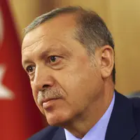 Presiden Recep Tayyip Erdogan menggelar jumpa pers terkait kudeta Turki. (Reuters)