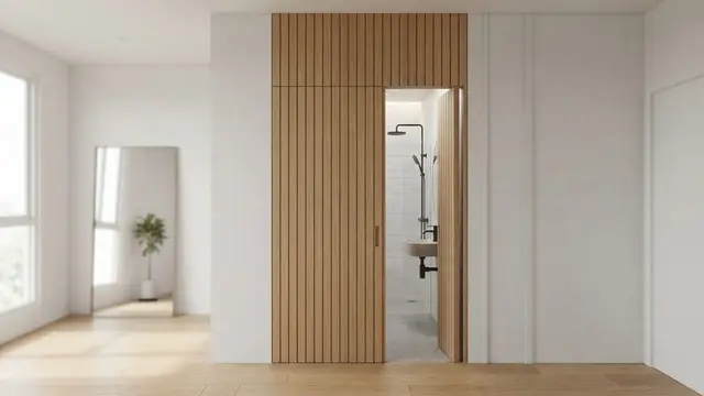 Model Pintu Kamar Mandi untuk Ruangan Berukuran Kecil