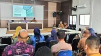 Jajaran Dinas Kesehatan Kabupaten Purwakarta, saat menggelar rapat kordinasi bersama pihak rumah dan sejumlah klinik di wilayah ini terkait persiapan pelayanan saat mudik Lebaran 2024. Foto (Istimewa)