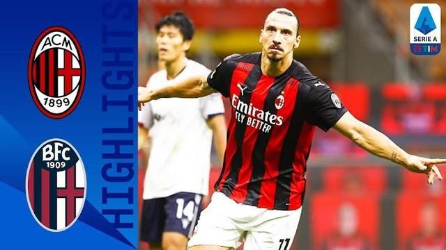 Berita video highlights Liga Italia (Serie A) 2020/2021 antara AC Milan melawan Bologna yang berakhir dengan skor 2-0, di mana Zlatan Ibrahimovic yang menorehkan dua gol tersebut, Selasa (22/9/2020) dinihari WIB.