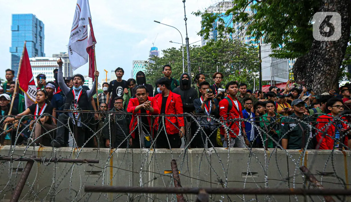 Badan Eksekutif Mahasiswa Seluruh Indonesia (BEM SI) juga menyoroti sejumlah permasalahan yang terjadi. (Liputan6.com/Faizal Fanani)