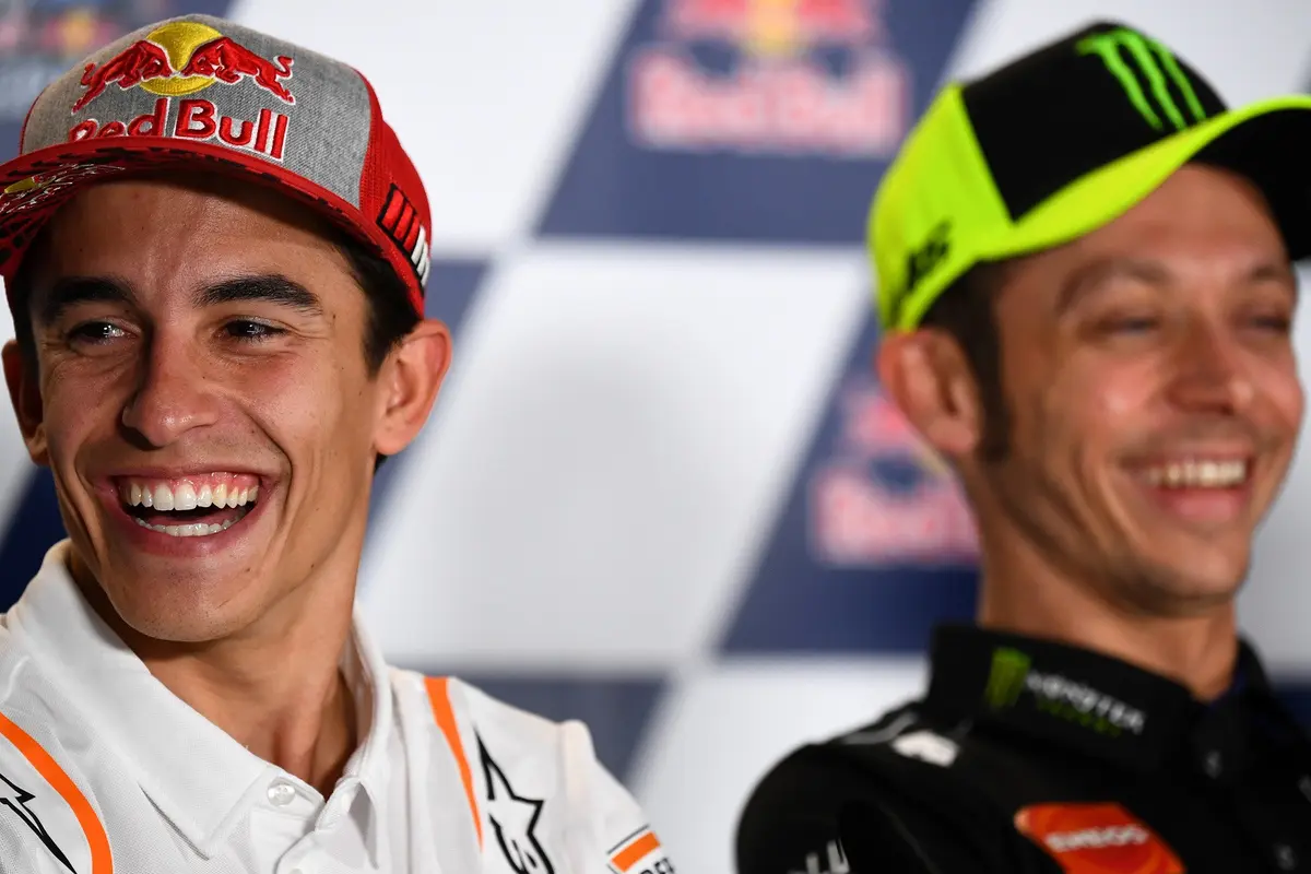Marc Marquez dan Valentino Rossi