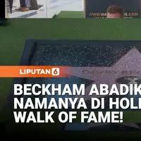 Legenda Sepak Bola David Beckham Raih Bintang Hollywood Walk of Fame