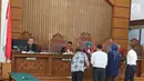 Suasana sidang perdata  Kivlan Zen terhadap Jaksa Agung dan Wiranto di Pengadilan Negeri Jakarta Selatan, Selasa (1/10/2019). Sidang perdata Kivlan Zen terhadap Jaksa Agung dan Wiranto dilanjutkan pada tanggal 9/10/2019 hari Rabu dengan agenda mediasi. (Liputan6.com/Herman Zakharia)