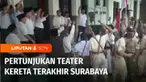 Kisah perjuangan warga Surabaya saat perang tahun 1945 menginspirasi PT KAI Daop 8 Surabaya menggelar sebuah pertunjukan teater. Mengangkat judul Kereta Terakhir Surabaya, lokasi pertunjukan berada di Stasiun Gubeng, Surabaya.