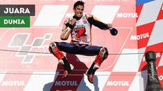 Berita video momen Marc Marquez menjadi juara dunia MotoGP 2018 di Sirkuit Motegi, Jepang, setelah sempat berduel dengan Andrea Dovizioso saat balapan, Minggu (21/10/2018).