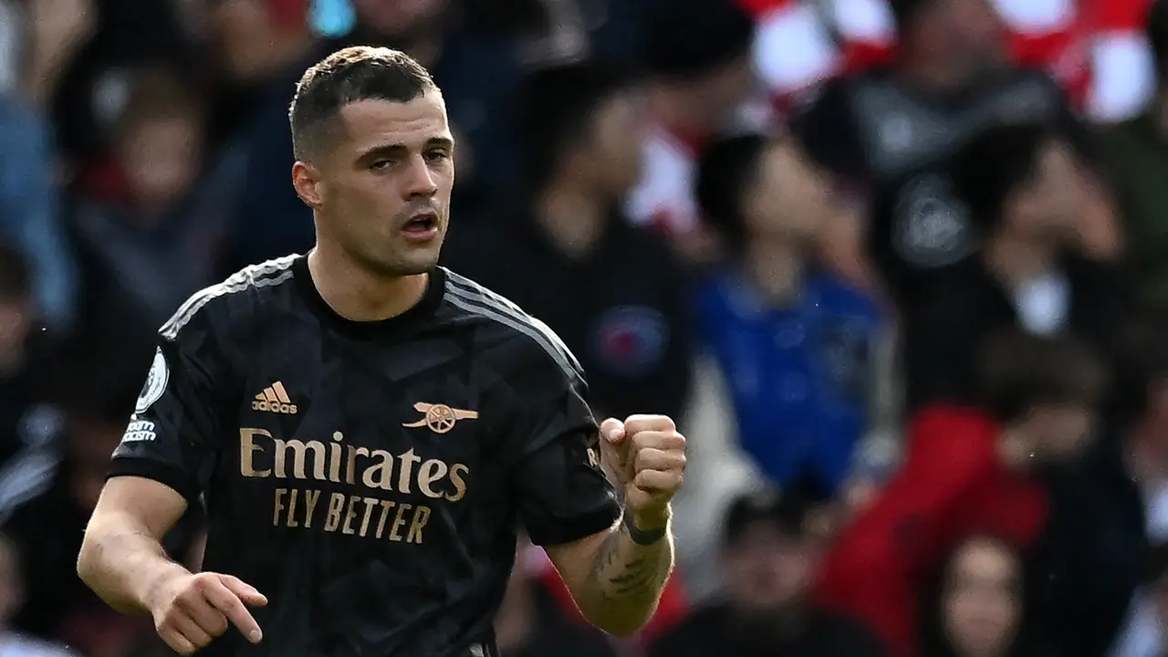 Granit Xhaka - Arsenal - Liga Inggris - 23 Oktober 2022