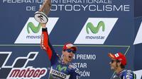 Jorge Lorenzo tampil sangat dominan di MotoGP Aragon, memimpin dari awal hingga akhir balapan. 