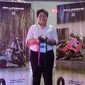 Ban Vespa Millennium Vmax Racer 3.50-10 ditujukan untuk penggunaan harian namun dengan sensasi seperti ban balap. (Liputan6.com / Septian Pamungkas)