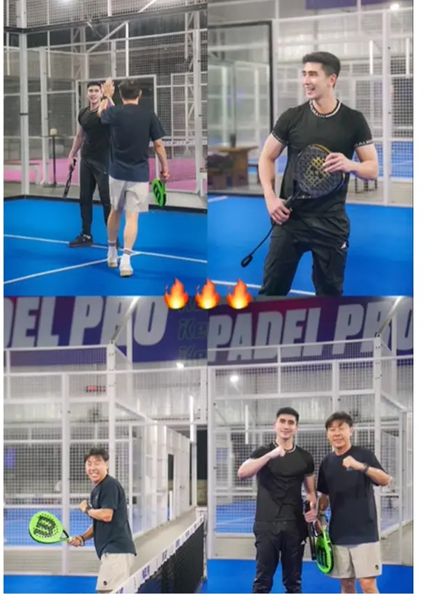 7 Potret Fuji dan Verrell Olahraga Bareng Shin Tae-yong, Diajari Tren Velocity