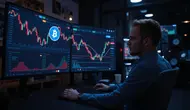 Ilustrasi harga kripto. (Foto by AI)