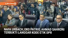 Mahkamah Kehormatan Dewan DPR menyatakan Nafa Urbach terbukti melanggar kode etik. Ia dijatuhi hukuman nonaktif selama tiga bulan dan diminta berhati-hati dalam berpendapat di publik. Sidang juga memutuskan sanksi serupa bagi Ahmad Sahroni dan Eko Pa...