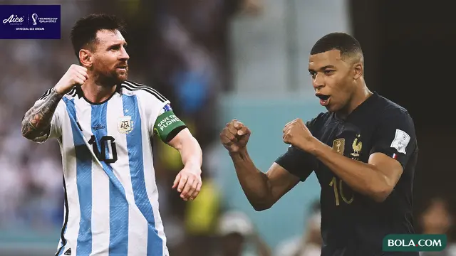 Piala Dunia -  Reaksi Messi dan Mbappe