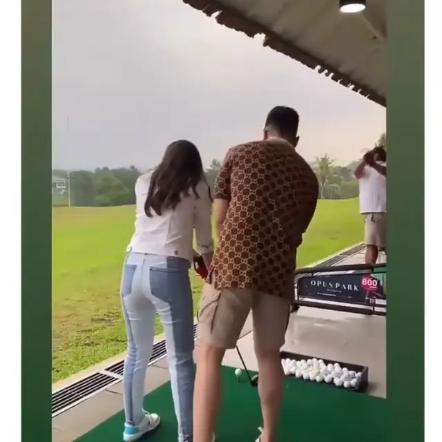 Kepergok Main Golf Bareng, Ini 6 Kebersamaan Natasha Wilona dan Verrell Bramasta