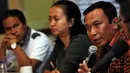 Karo Penmas Mabes Polri Brigjen Pol Agus Rianto saat menjadi pembicara pada acara diskusi Polemik di Jakarta, Sabtu (7/5). Diskusi tersebut mengambil topik "Tragedi Yuyun Wajah Kita". (Liputan6.com/Johan Tallo)