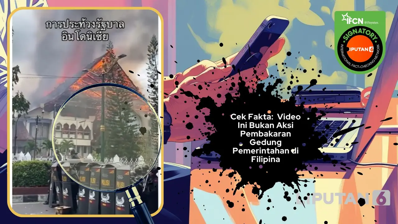 Cek fakta video pembakaran gedung pemerintahan di Filipina