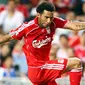 Aksi winger Liverpool, Jermaine Pennant. (mail)