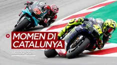 Berita video beberapa momen menarik yang terjadi di MotoGP Catalunya, mulai dari Valentino Rossi crash sampai dengan Fabio Quartararo menjadi juara, Minggu (27/9/2020) malam hari WIB.