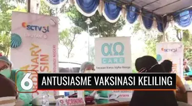 Hasil kerjasama dengan Pemerintah Provinsi DKI Jakarta sebagai penyedia vaksin, YPP SCTV-Indosiar dan Yayasan Karya Alpha Omega salurkan layanan vaksinasi gratis dalam Xtra Ordinary Vaksin disambut antusiasme ratusan warga.