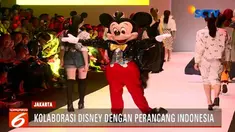 Yang paling menarik, tentu saja desain batik khas Indonesia yang dipadukan dengan motif karakter tikus lucu dari Disney tersebut.