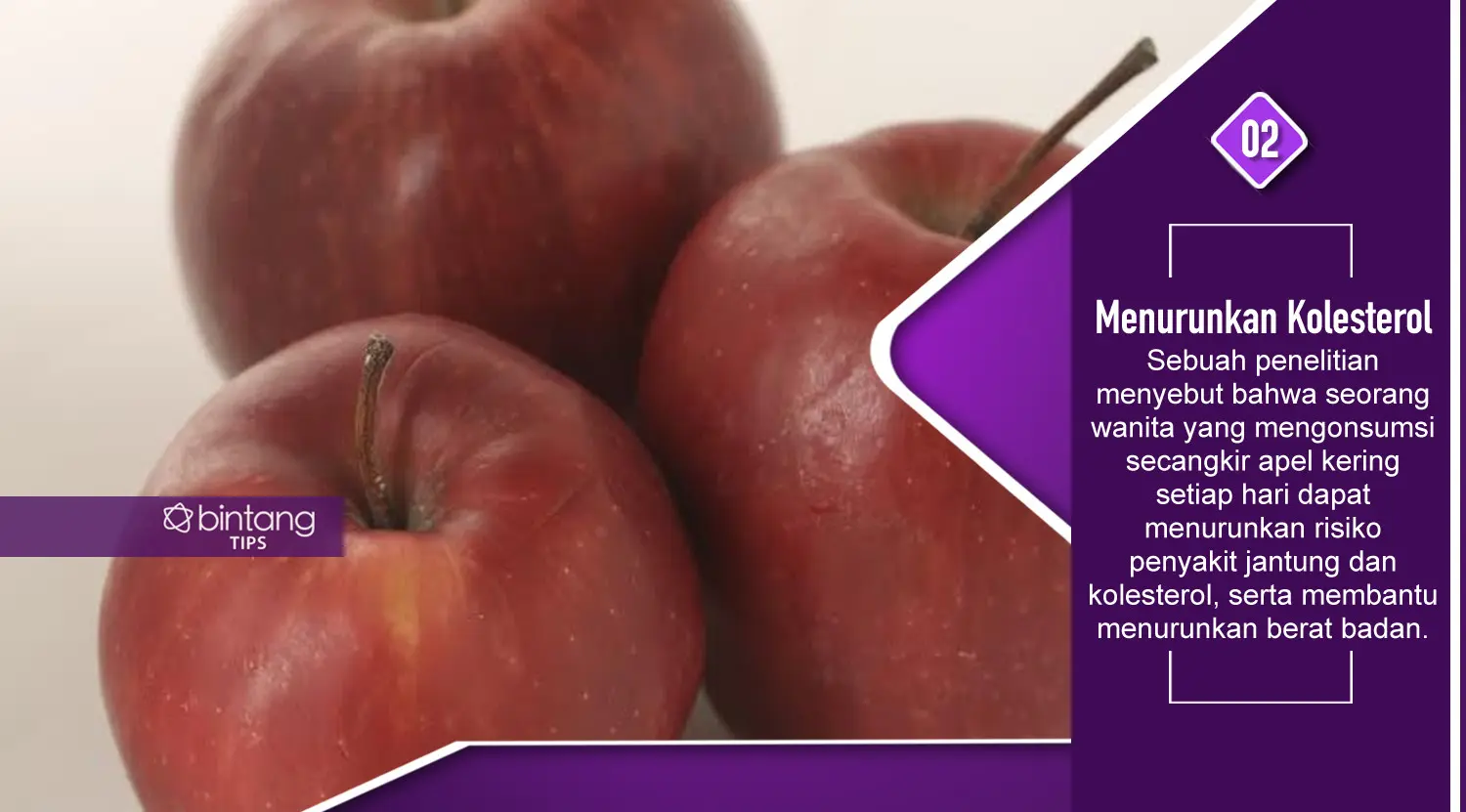Manfaat Apel. (Foto: Daniel Kampua, Digital Imaging: Nurman Abdul Hakim/Bintang.com)