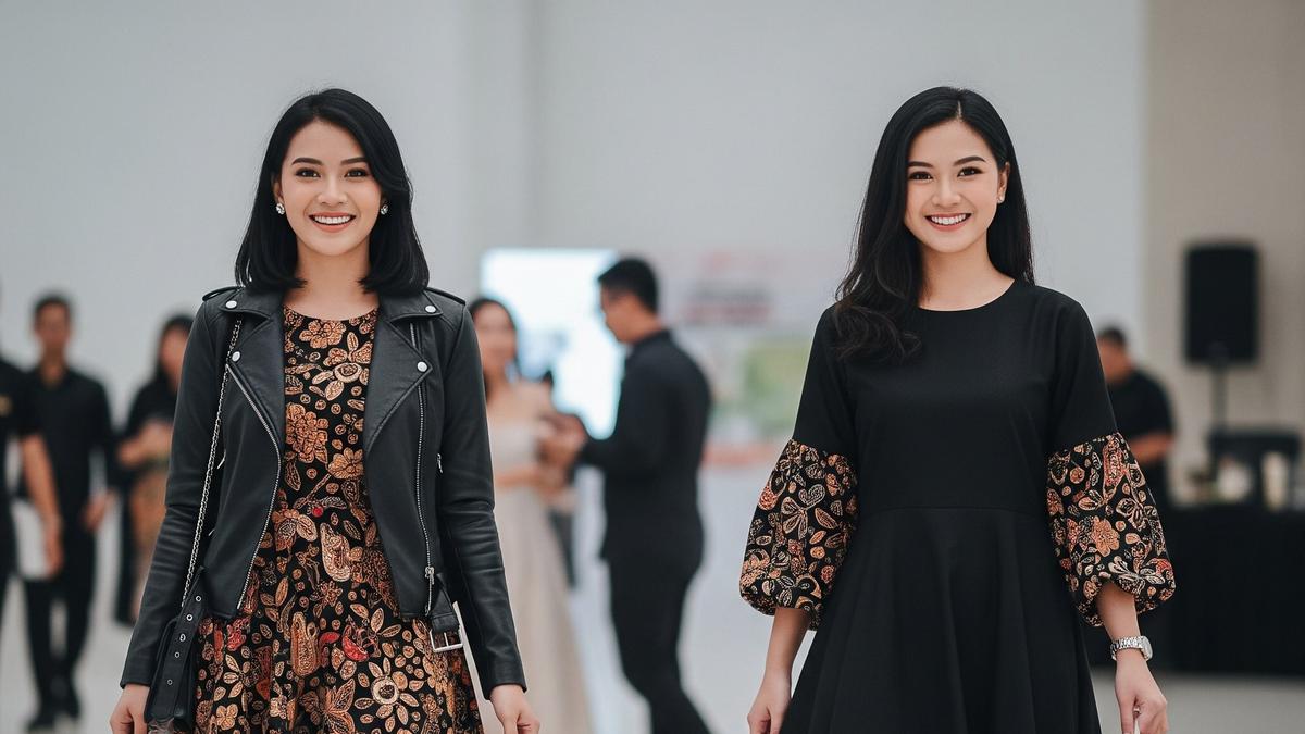 15 Inspirasi Styling Dress Batik A-Line Wanita, Anggun untuk Berbagai Acara dan Bentuk Tubuh