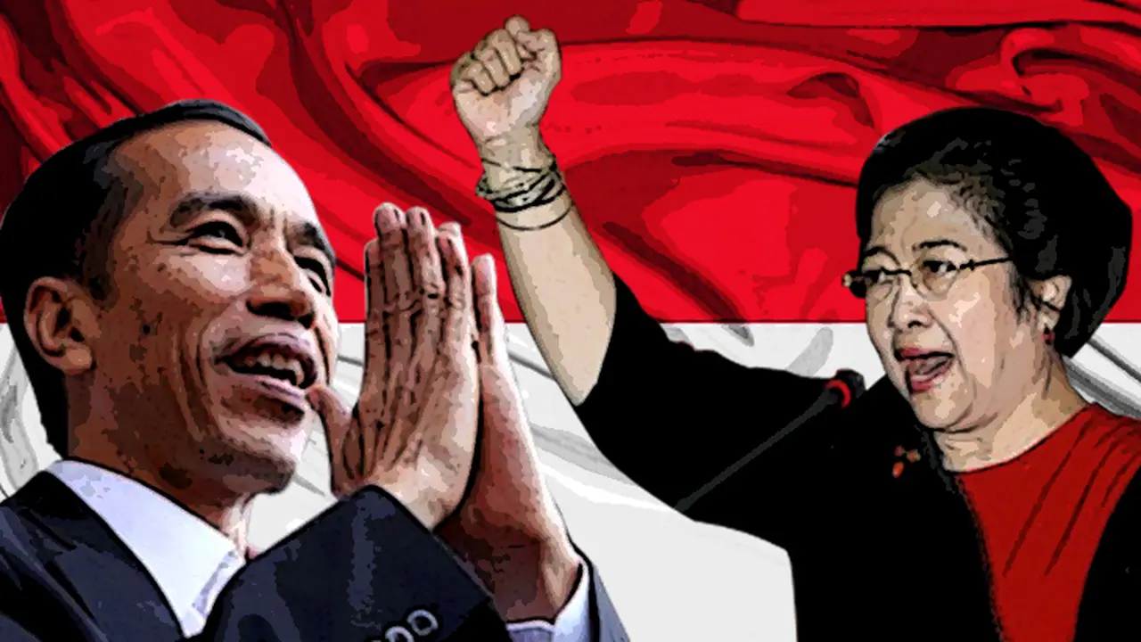 Ilustrasi Jokowi-Megawati 