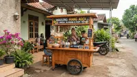8 Desain Gerobak Kayu Sederhana Tapi Bisa Narik Pelanggan, Cocok Buat Jualan di Depan Rumah