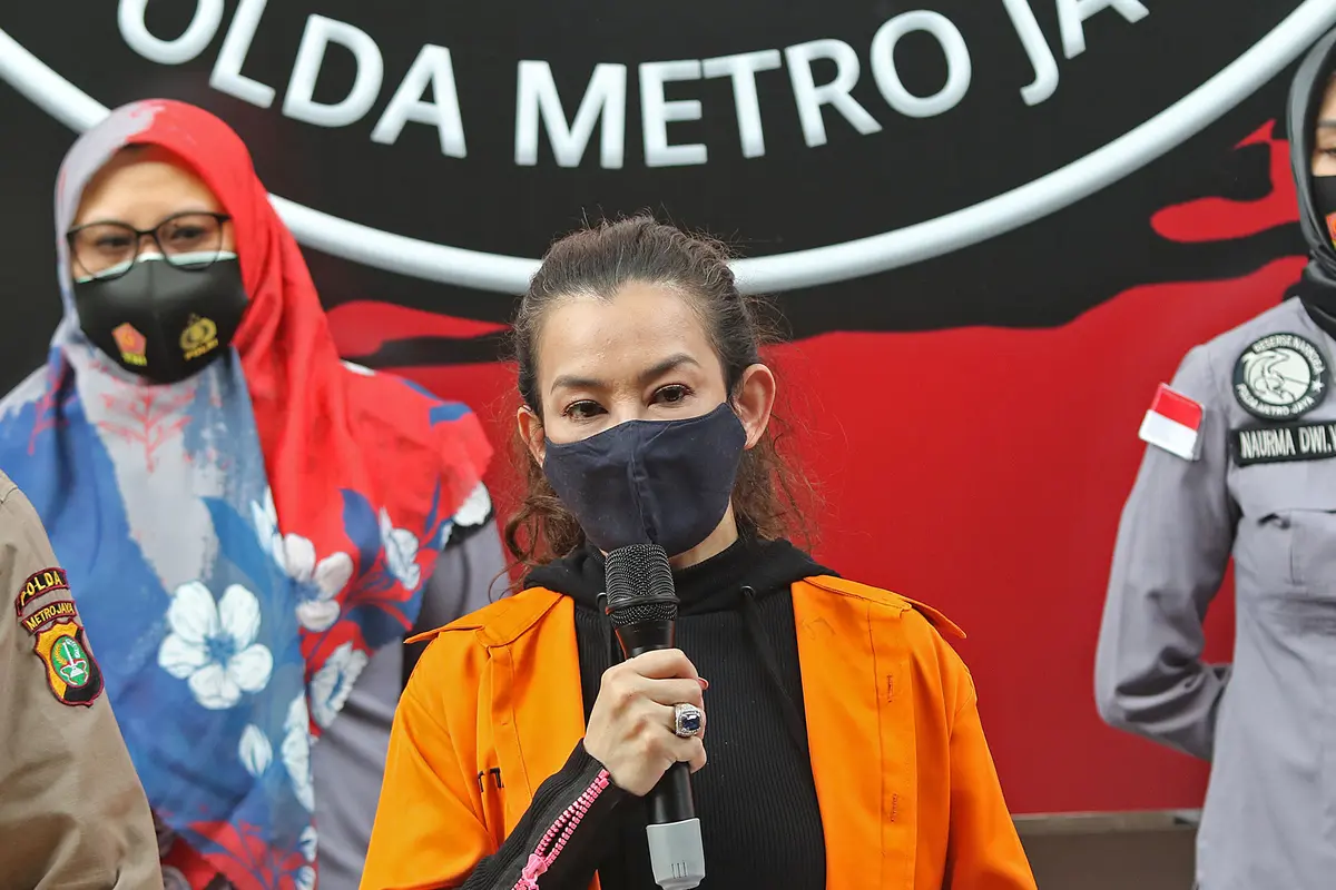 FOTO: Rilis Kasus Narkotika Reza Artamevia