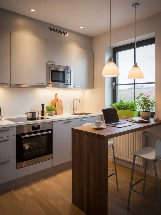 Model Dapur Kecil yang Bisa Jadi Tempat Masak, Kerja, dan Santai