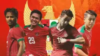 Timnas Indonesia - Septian David, Gavin Kwan, Febri Haryadi, Ilham Udin&nbsp;(Bola.com/Bayu Kurniawan Santoso)