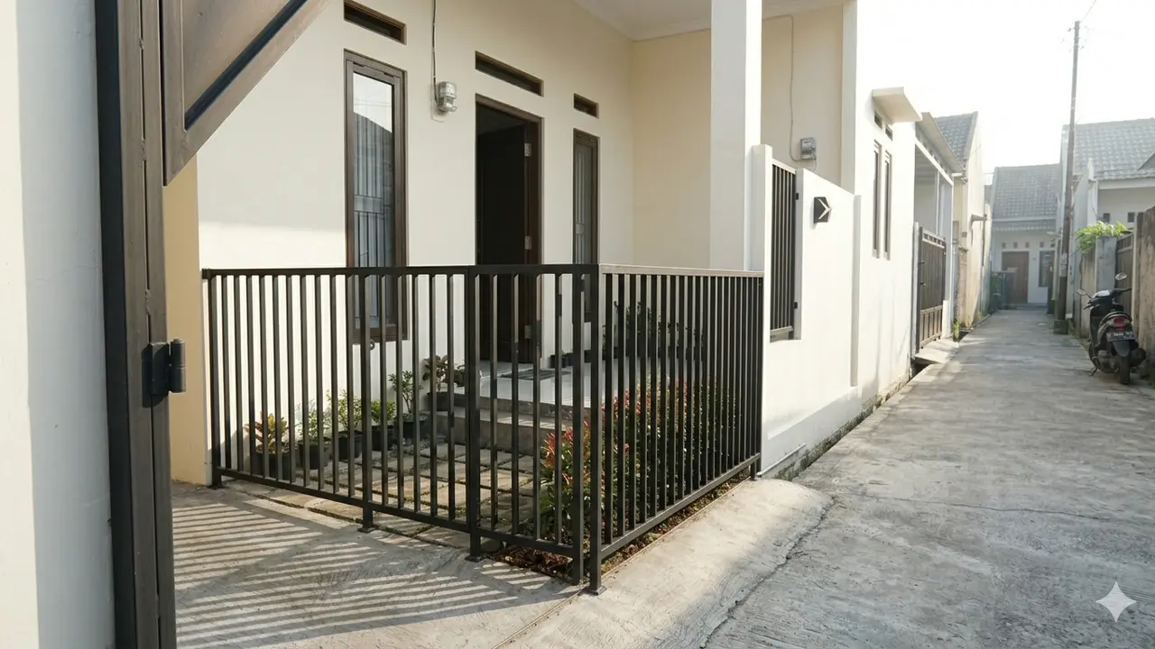 Model Pagar Rumah untuk Jalan Gang Sempit