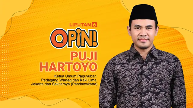 Puji Hartoyo, Ketua Umum Paguyuban Pedagang Warteg dan Kakilima Jakarta dan Sekitarnya (Pandawakarta).