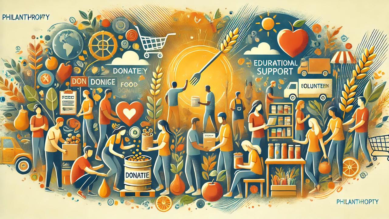 Ilustrasi filantropi. (Foto By AI)