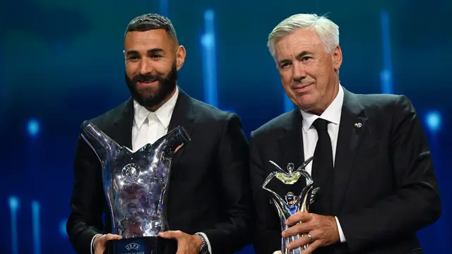 Penyerang Real Madrid Karim Benzema Terpilih sebagai Pemain Terbaik Eropa 2021-2022