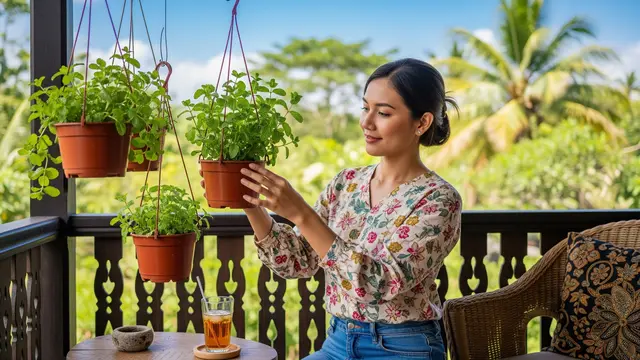 Cara Buat Kebun Mint Gantung yang Estetik di Rumah, Simak Langkah Mudahnya